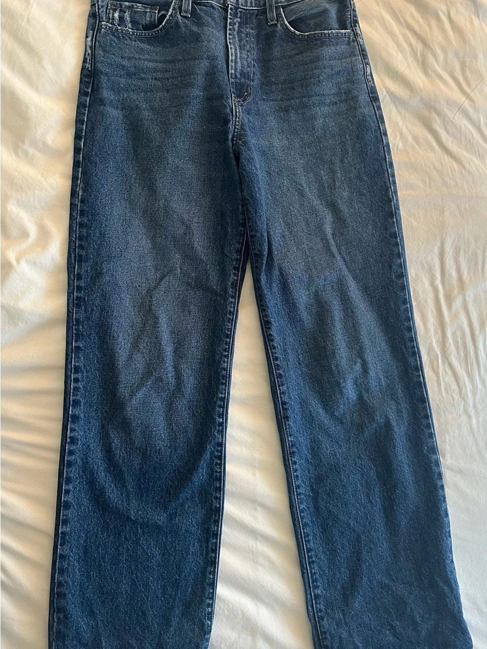 Just Black Classic Dark Blue Wide-Leg Jeans - Picture 4 of 6